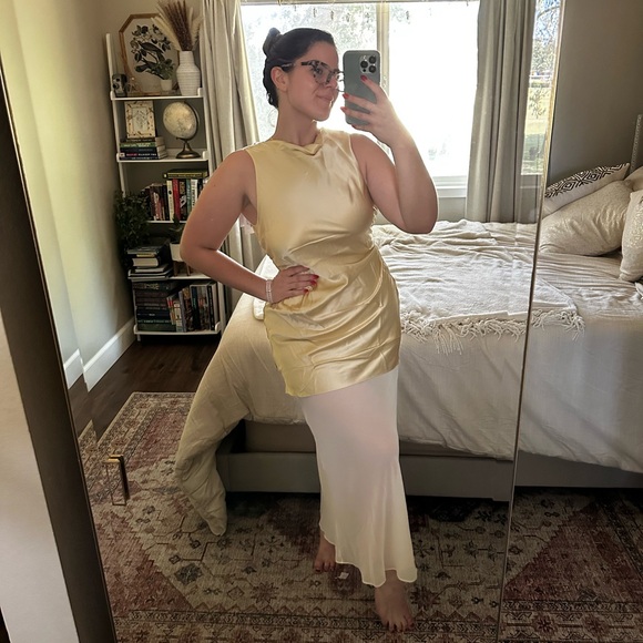 Reformation Logan Silk Dress NWT - Picture 3 of 3